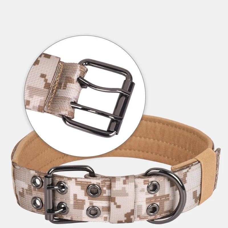 Outdoor Tactical Dog Collar Medium and Large Double-pin Buckle Pet Collar Explosion-proof Nylon Dog Collar Outdoor Tactical Dog Collar Medium and Large Double-pin Buckle Pet Collar Explosion-proof Nylon Dog Collar